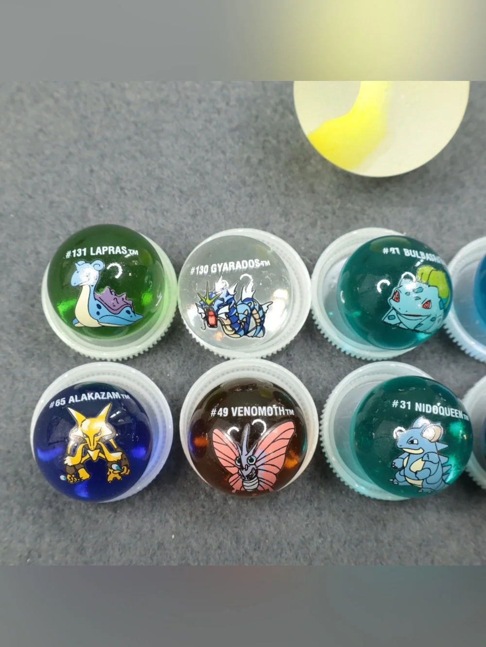 Vintage 1999 Pokemon Marbles Lot of 22 with Pikachu & Charmander Pouches Marvel⁠